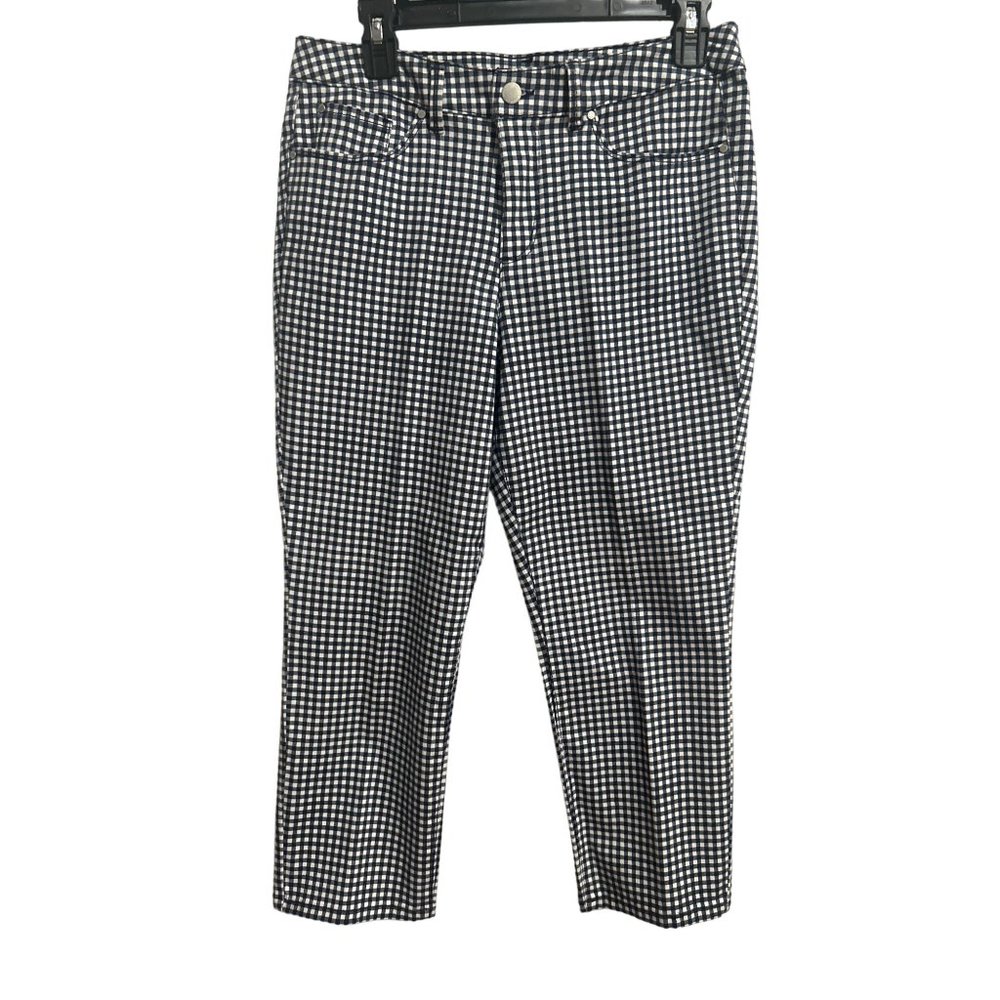 Charter Club, Black & White Plaid Bristol Capri’s, Size 8